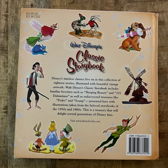 Rare First Edition-Walt Disney’s Classic Storybook-Vintage-Hardcover-EUC - Picture 3 of 11